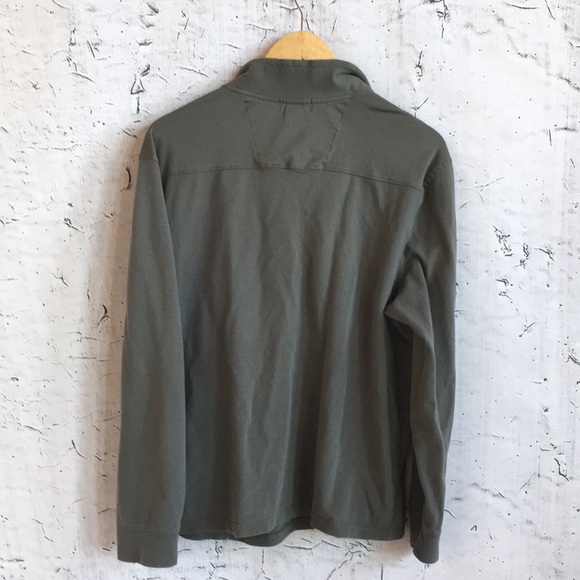 CALVIN KLEIN GREY ZIP UP LONG SLEEVE SHIRT XL - Picture 3 of 3